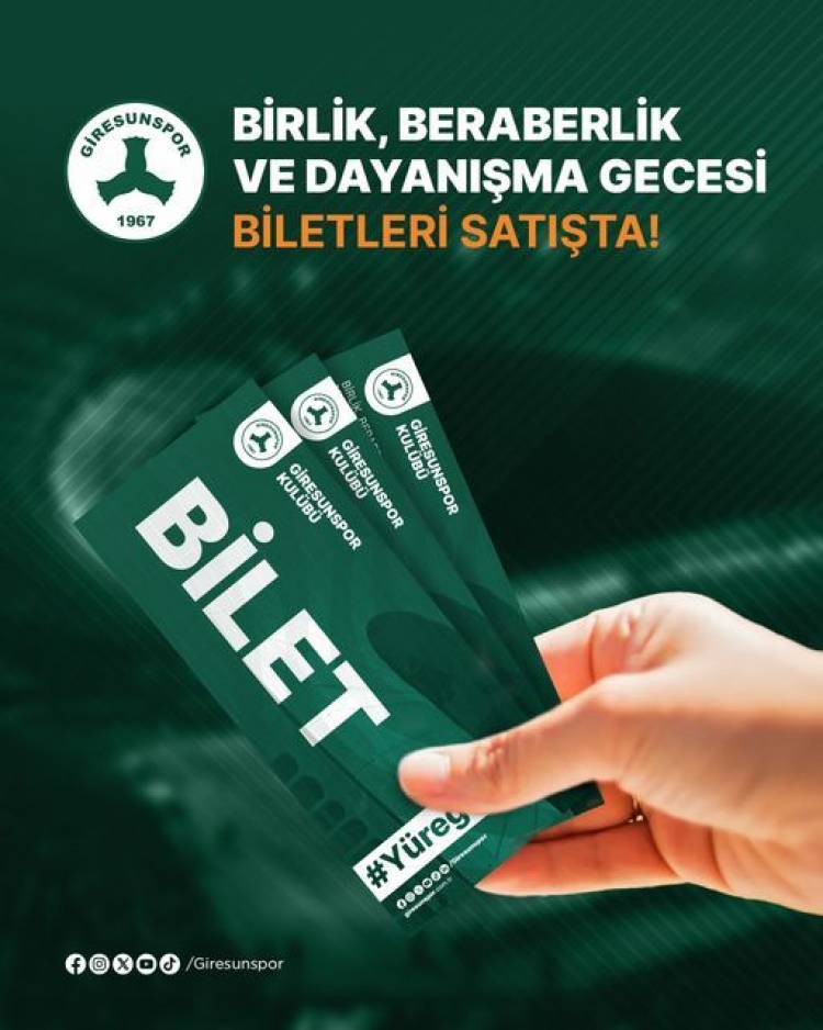 Bitexen Giresunspor Kulübü, Birlik, Beraberlik ve Dayanışma Gecesi İçin Hazırlıklara Başladı